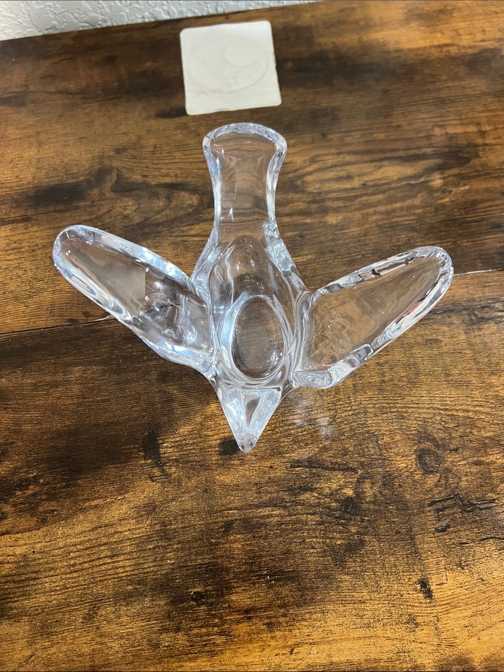 Clear Glass Art Sculpture - Decorative Home Accent